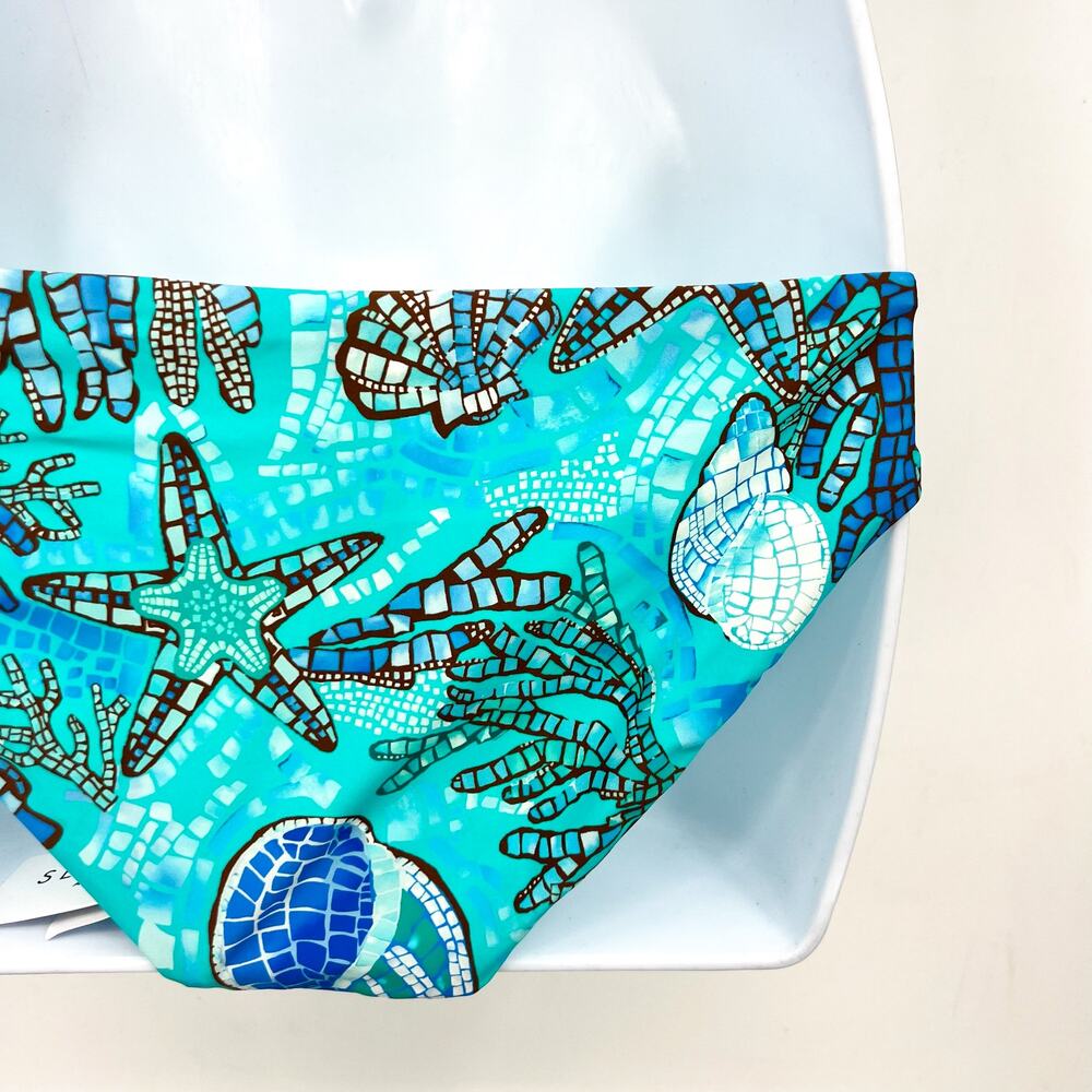 SEAFOLLY Women's La Mer Hipster Bikini Bottoms Size 6 Aquatic Blue NWT - Picture 9 of 15
